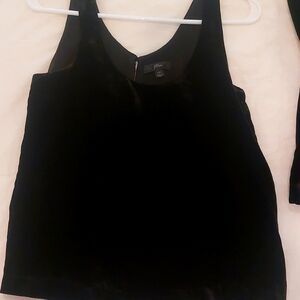 2 Piece J Crew Velvet Cami with Matching Jacket